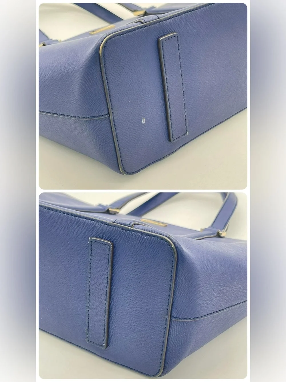 Kate Spade Navy Saffiano Leather Tote Bag